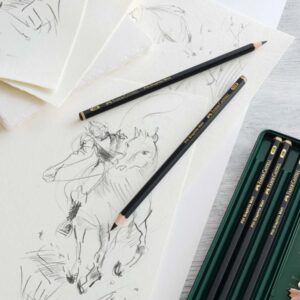 ESTUCHE DE METAL 6 LAPICES GRAFITO MATE